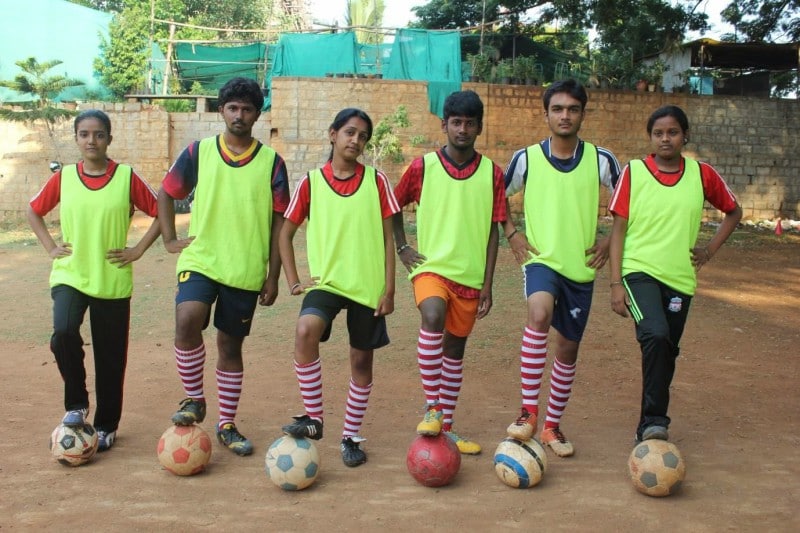 L'équipe de Bangalore, en Inde.